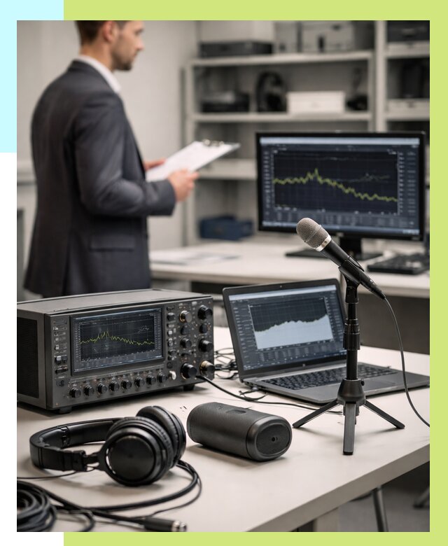 Сертификация аудиотехники в Дальнегорске от 15456 р., Алешин-Дль