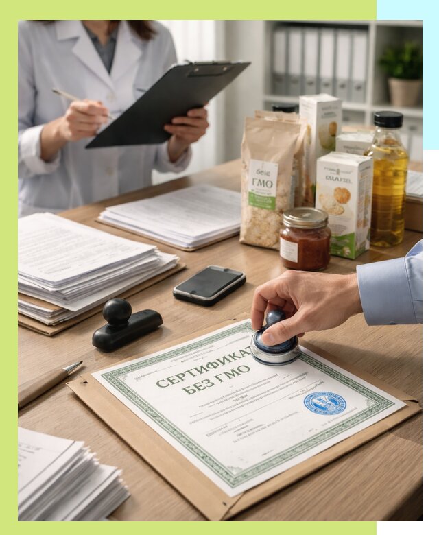 Получение сертификата Без ГМО для продукции в Дальнегорске