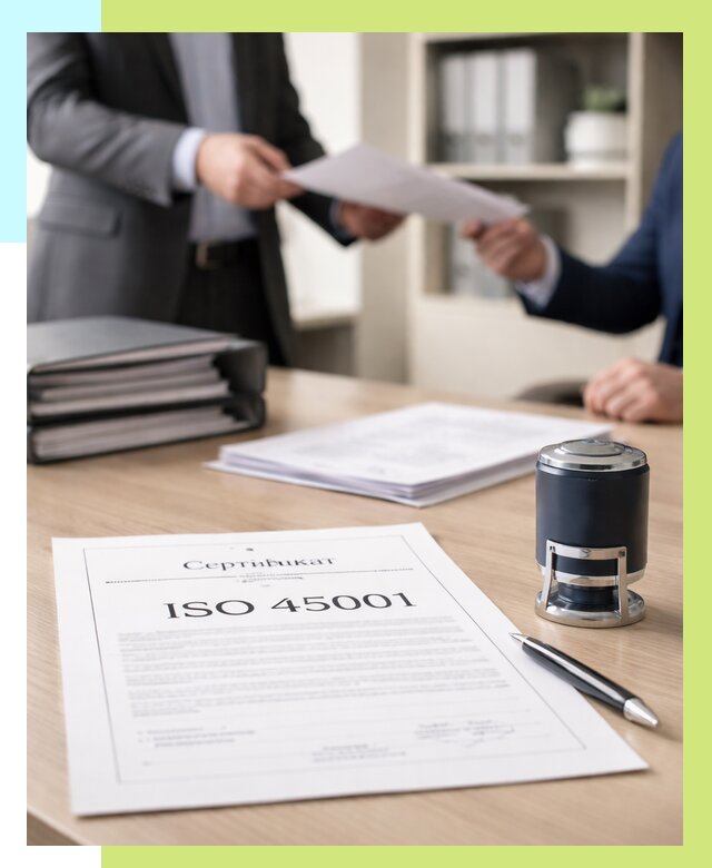 Сертификат ISO 45001 в Дальнегорске под ключ от 46368 р. | Алешин-Дль