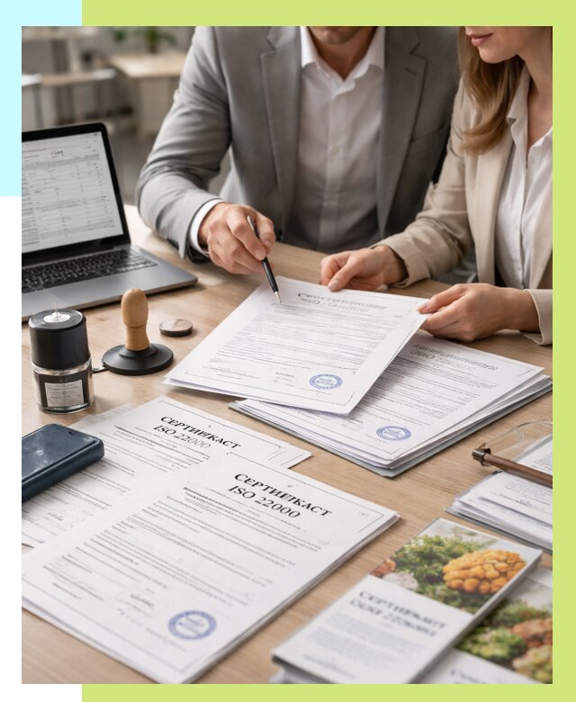 Сертификат ISO 22000 в Дальнегорске от 41216 р. под ключ | Алешин-Дль